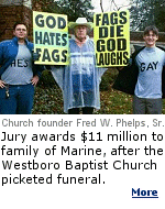 A Baltimore federal jury awarded nearly $11 million Wednesday to the father of a Marine killed in Iraq, deciding that the family's privacy had been invaded by a Kansas church whose members waved anti-gay signs at the funeral.